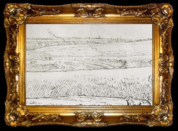 framed  Jean Francois Millet field, ta009-2